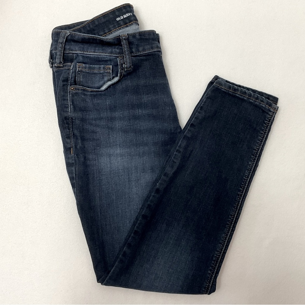 OLD NAVY MID-RISE ROCKSTAR SUPER SKINNY JEANS - SZ 10 SHORT
